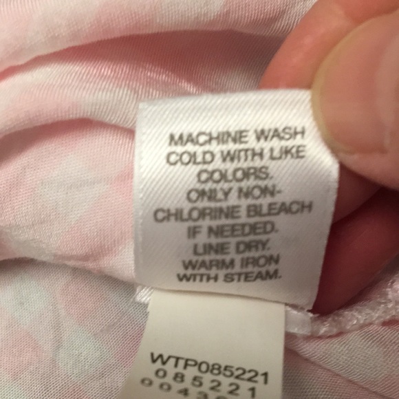 J. JILL Pink & White Gingham Checkered Popover Top - Picture 12 of 14